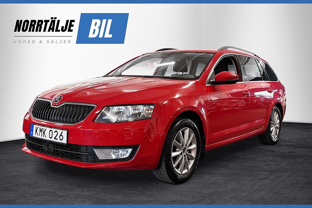 Skoda Octavia KOMBI 1.6 110HK 4x4 AMBITION DRAG VÄRMARE PDC BLUETOOTH