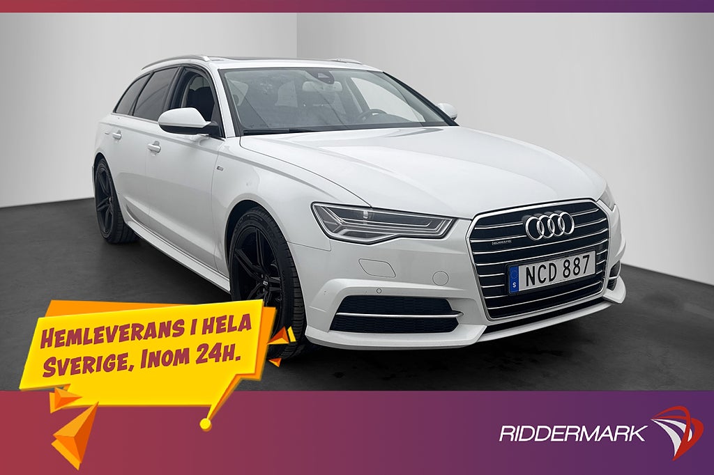Audi A6 2.0 TDI Quattro 190hk S Line Panorama Kamera Drag