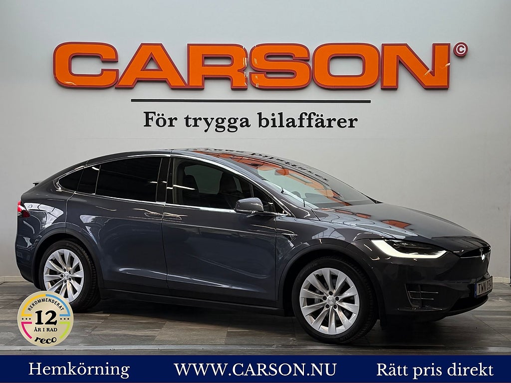 Tesla Model X 90D AWD 6-sits Leasebar Pano Summon Luftfjädring
