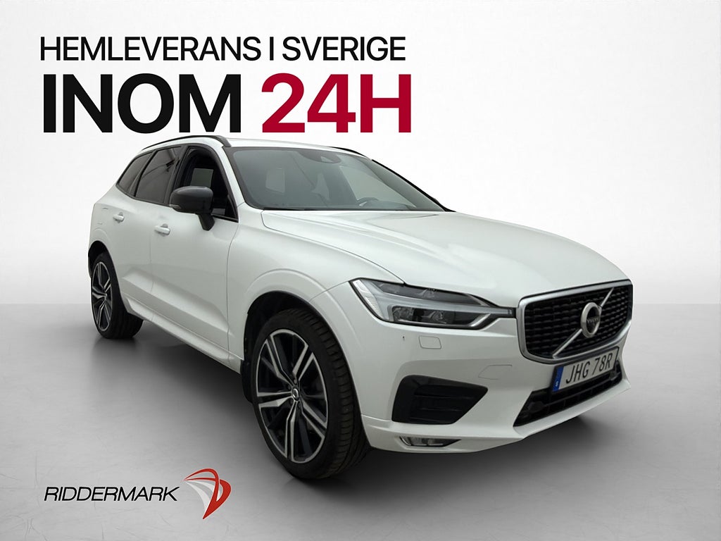 Volvo XC60 B4 AWD R-Design Pano H/K HUD VOC Värm 360° Drag