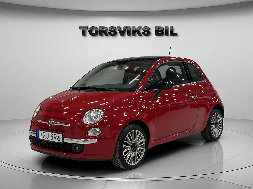 Fiat 500 1.2 8V Lounge Skinn Panorama HELGKAMPANJ - miniatyr 2