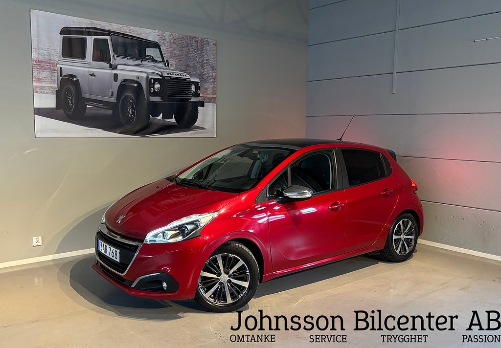 Peugeot 208 5-dörrar 1.2 PureTech 1 Ägare Pano Carplay Drag 82hk