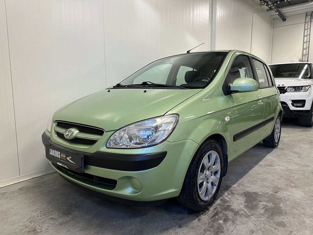 Hyundai Getz 5-dörrar 1.4, Nybesiktigad, Dragkrok, AC