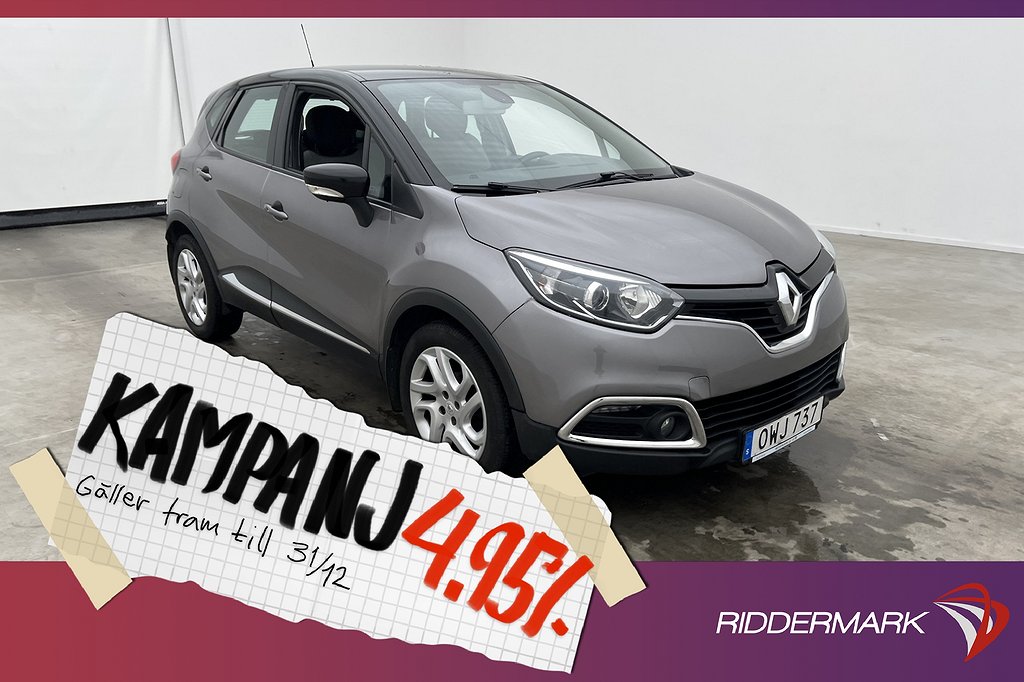 Renault Captur 0.9 TCe 90hk Navi Sensorer Drag 4,95% Ränta