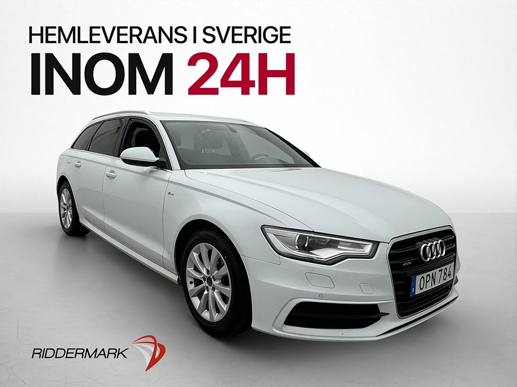Audi A6 3.0 TDI V6 Quattro S-Line BOSE P-Sensorer Elstolar