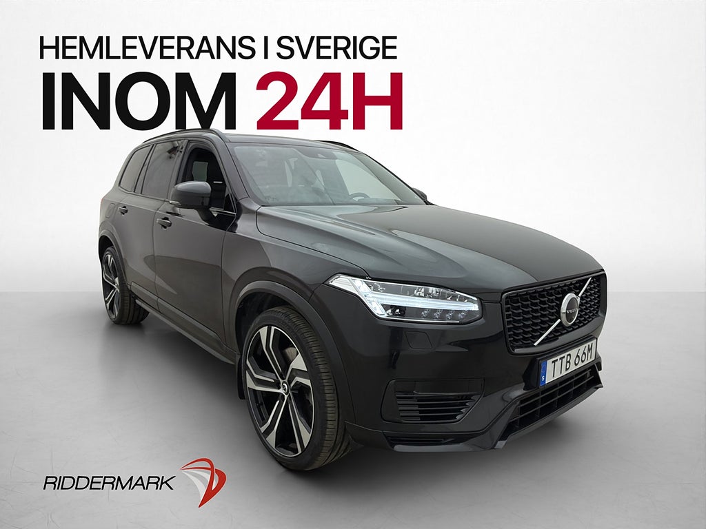 Volvo XC90 T8 AWD R-Design 7-Sits Pano B&W HUD 360° Luftfjäd
