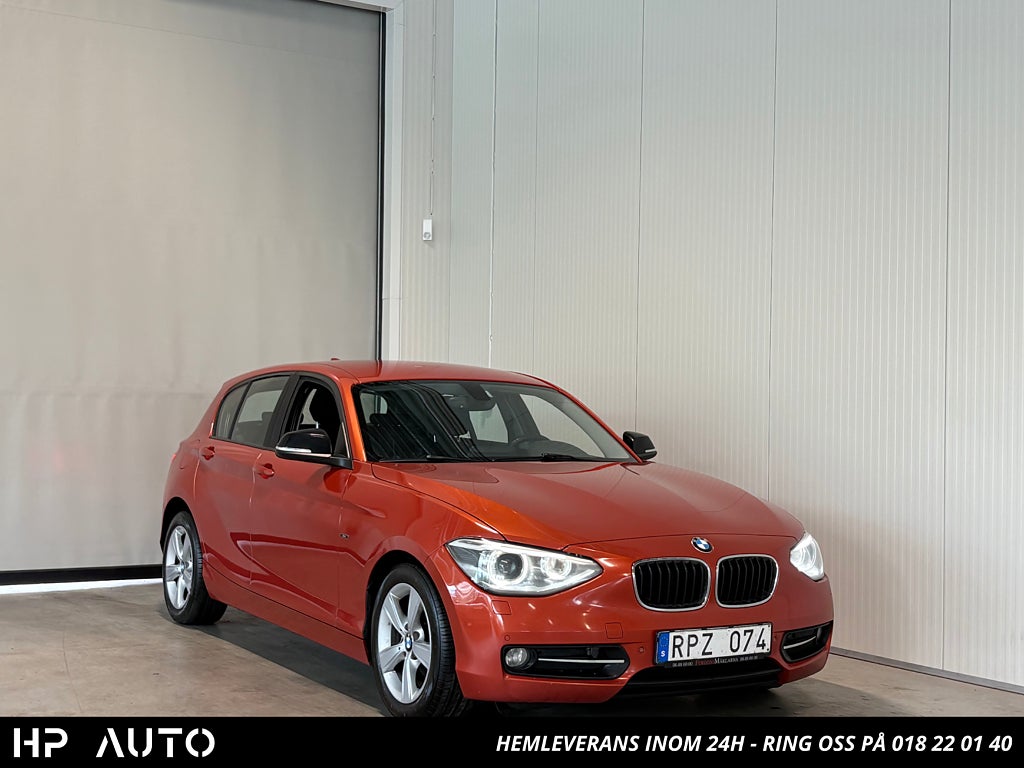 BMW 118d d 143hk Sport line Aut M-värm PDC Få ägare