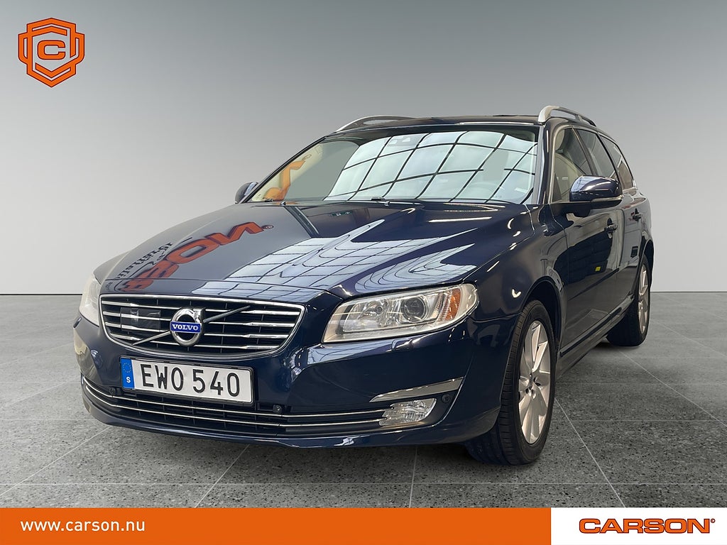 Volvo V70 D4 Inscription Summum Glastak Värmare Drag Läder BLIS