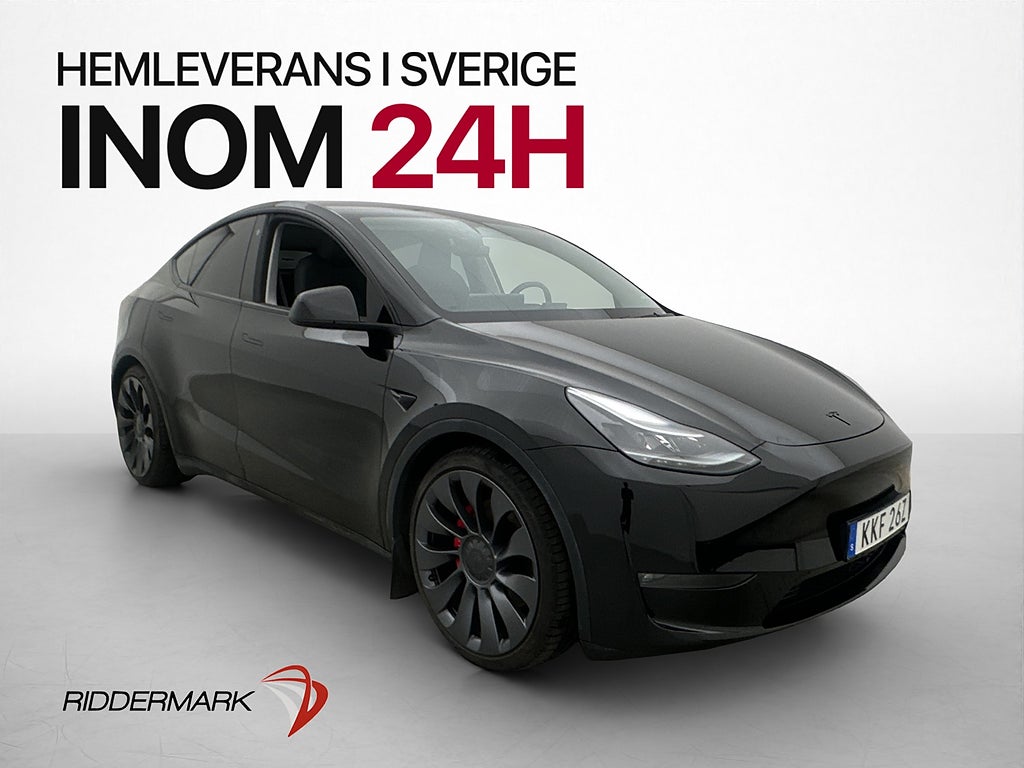Tesla Model Y Performance 534hk Värmepump Drag Navi Adptv-F