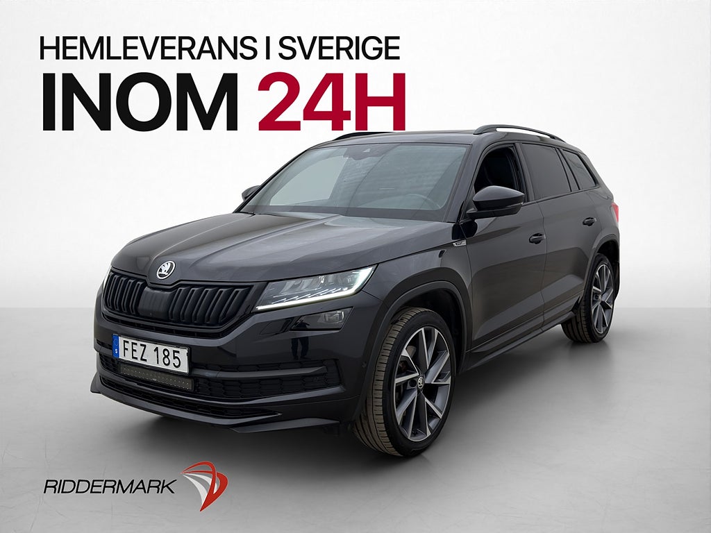 Skoda Kodiaq 180hk 4x4 Sportline Pano Värm 360° Canton Drag