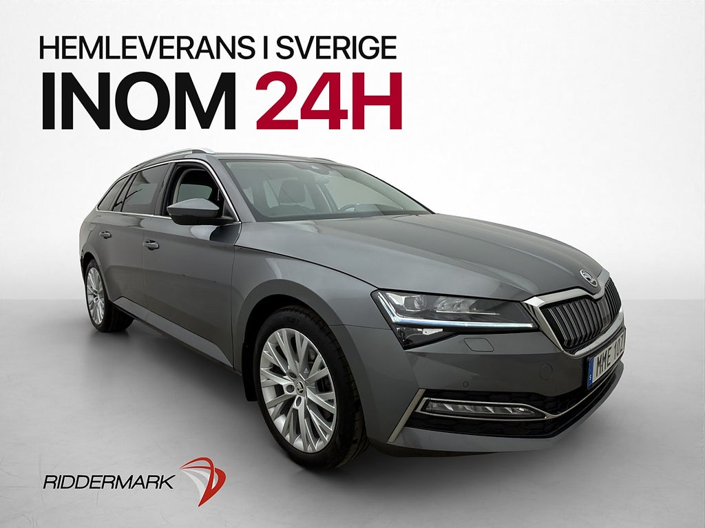 Skoda Superb iV 1.4 TSI 218hk Style Cockpit Kamera Värm Drag