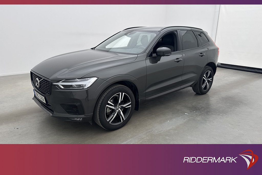 Volvo XC60 B5 250hk R-Design VOC Värm H/K 360° Navi Elstolar