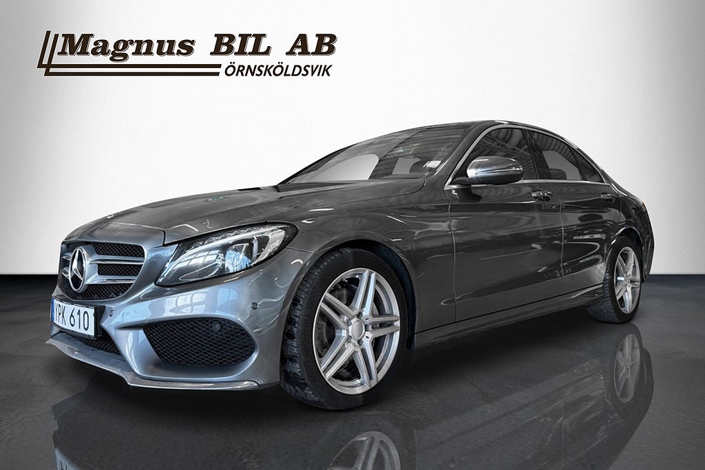 Mercedes-Benz C 220 d 4MATIC 9G-Tronic AMG Line Skinn Pano