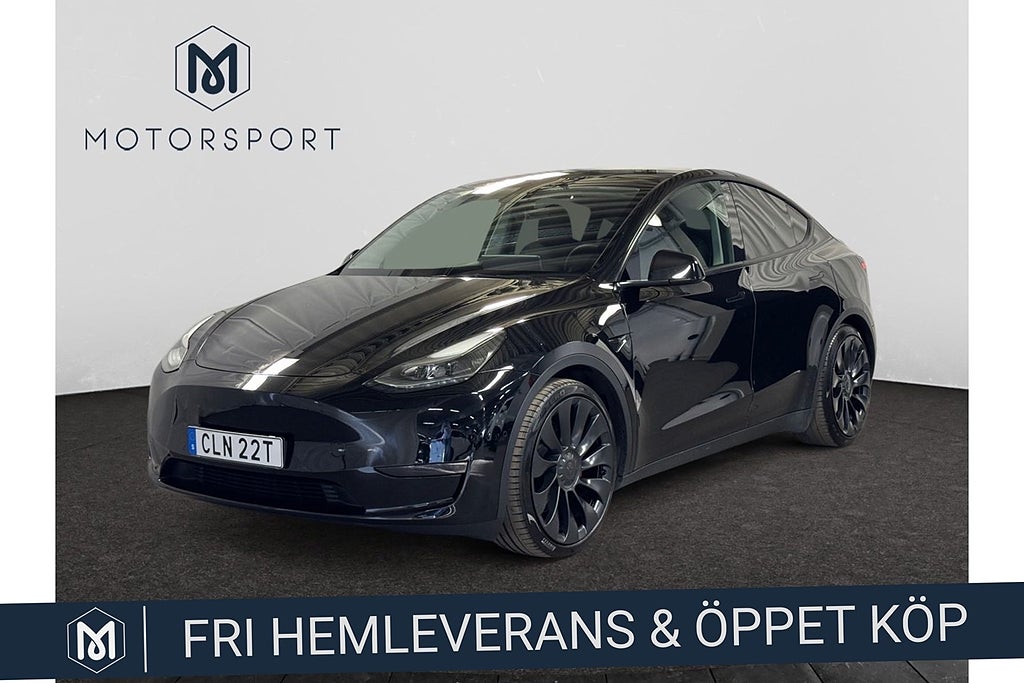 Tesla Model Y Performance 534 hk Adaptiv Farth 21" Panorama Dragkrok