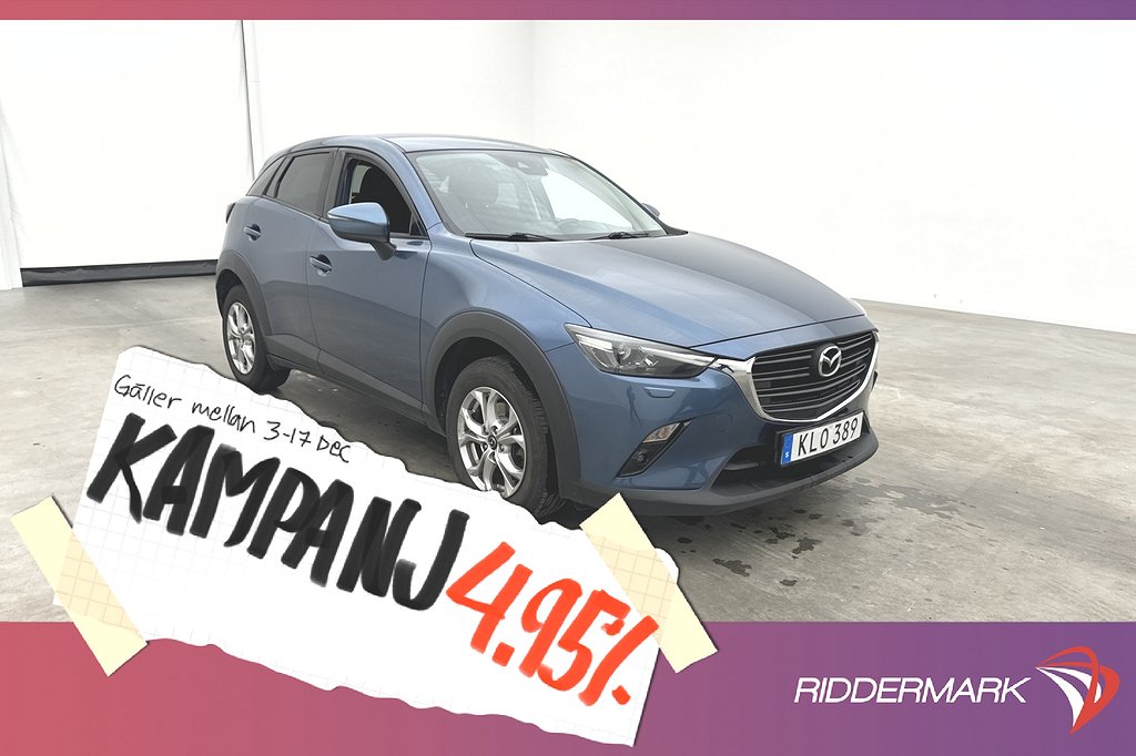 Mazda CX-3 2.0 SKYACTIV-G 121hk Core Rattvärme N 4,95% Ränta