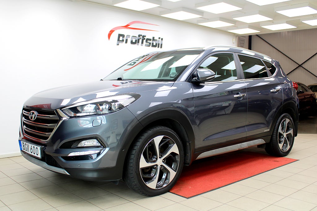 Hyundai Tucson 1.6 T-GDI AWD Automat Kamera Navi Drag 19" 2-brukare 
