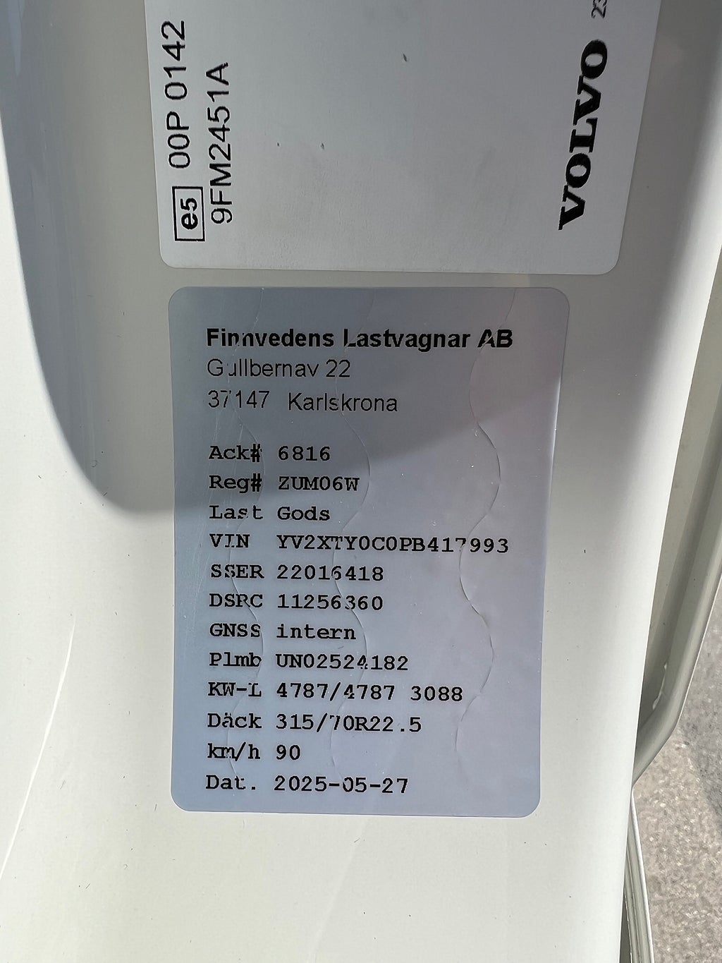 Volvo Trucks FM13 460 Kylbil/Frysbil Dubbla lastplan 21 PPL