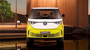 Volkswagen ID. Buzz har tagit start inspiration från Folkabussen. Foto: Martin Meiners/Volkswagen