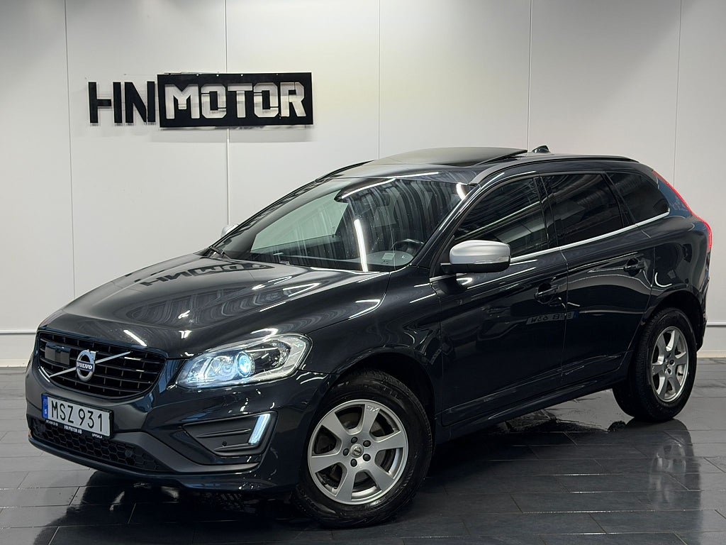 Volvo XC60 D4 AWD R-Design |PANO|H/K|BLIS|BKam|Adaptiv|Värmar|DRAG