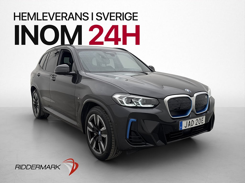 BMW iX3 286hk M Sport Charged Pano Kamera Skinn Drag MOMS