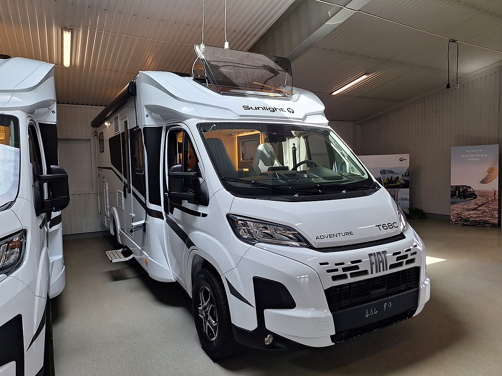 Sunlight T 68 C Adventure Långbädd, Automat, Solcell, *Utan Taksäng