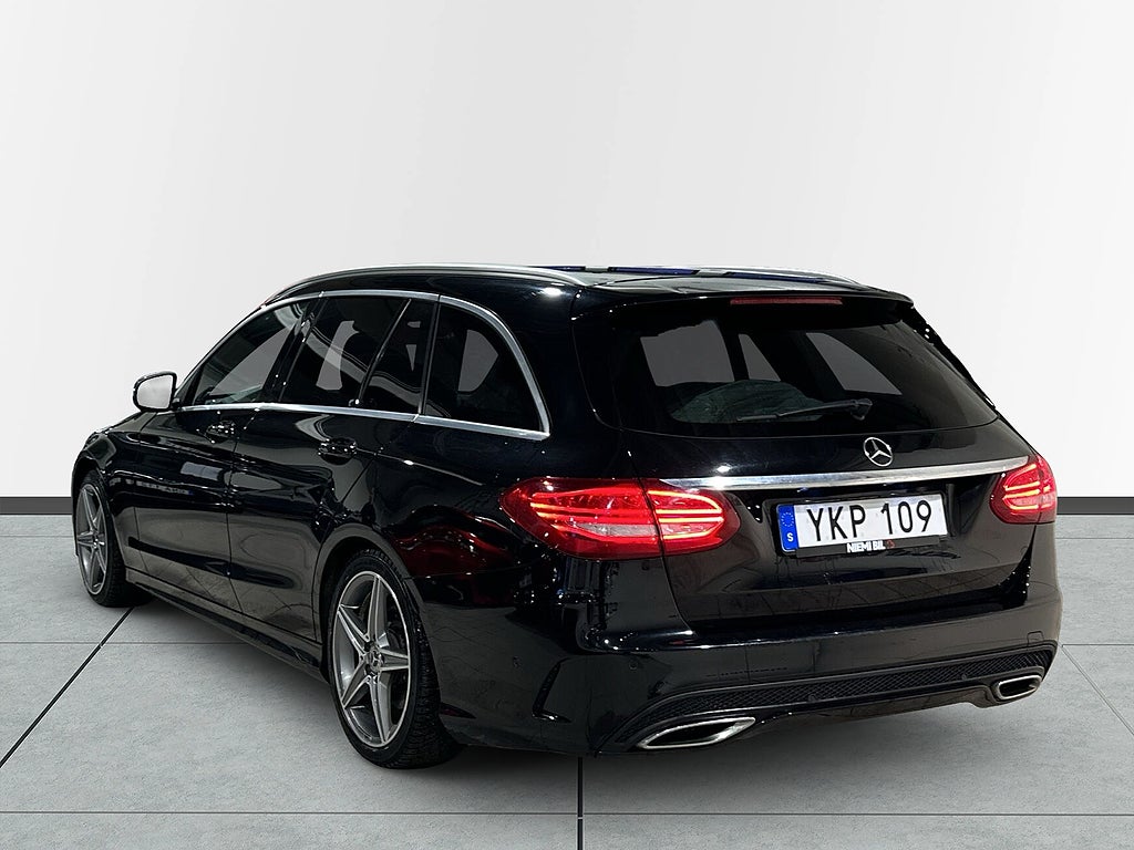 Mercedes-Benz C 220 T d 9G-Tronic AMG Line Drag Dvärm Psens Skinn SoV