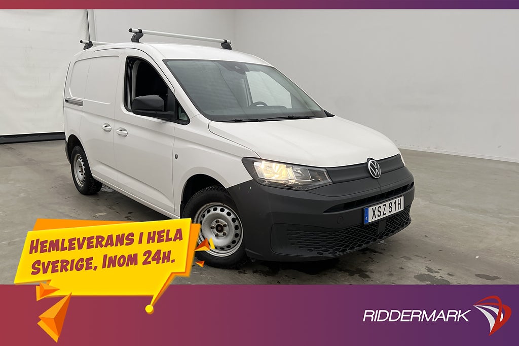 Volkswagen Caddy 2.0TDI Värm Drag Kamera V-Inre CARPLAY Moms