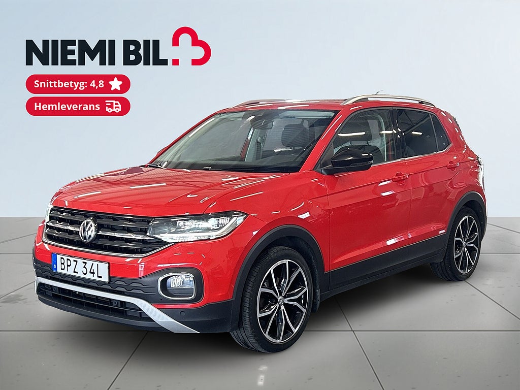 Volkswagen T-CROSS 1.0 TSI OPF GT S&V-hjul/Psens/A.d Fart/BT/Röststyrning