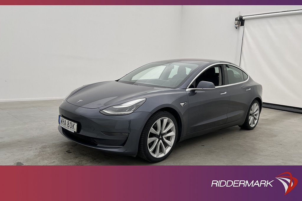 Tesla Model 3 Long Range AWD Autopilot Panorama Sv.Såld