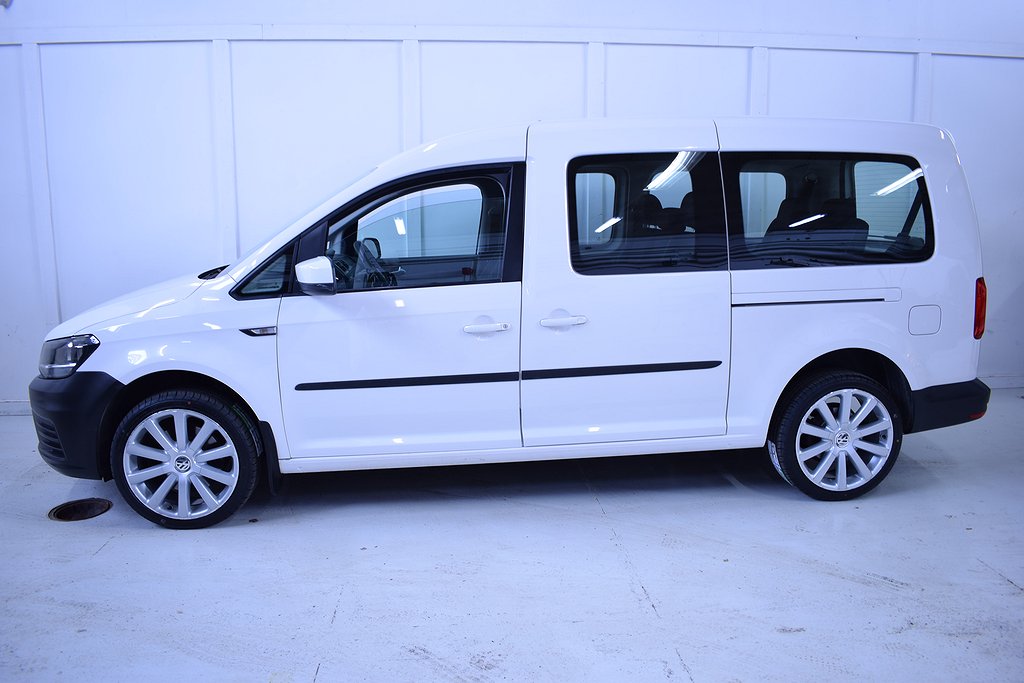 Volkswagen Caddy Maxi Life 7-sits 2.0 TDI 102hk Krok V-hjul 