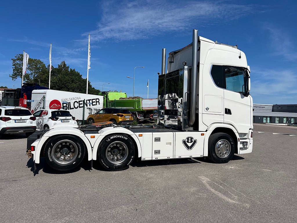 Scania S730 V8 6x2 Dragbil, Hydraulik, Klädd inredning