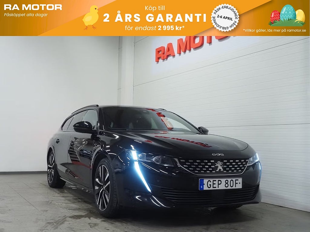 Peugeot 508 SW GT 1.6 PureTech 225hk Aut Drag Navi B-Kam Keyless 2019