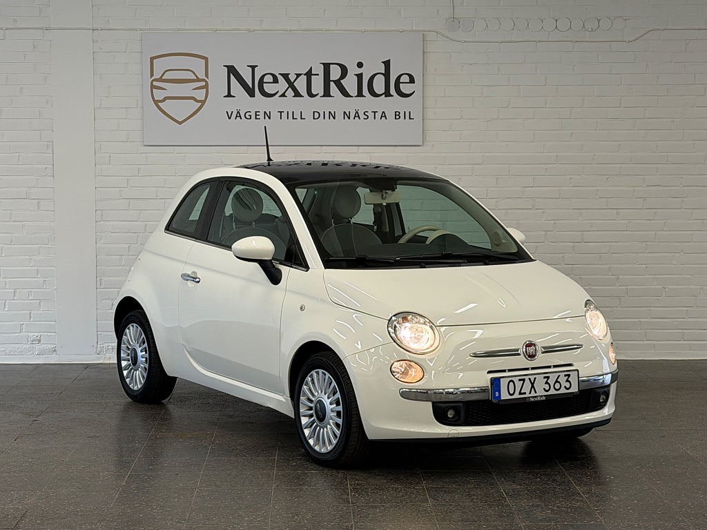 Fiat 500 1.2 8V Lounge | Panorama | NyServad | NyBesiktigad