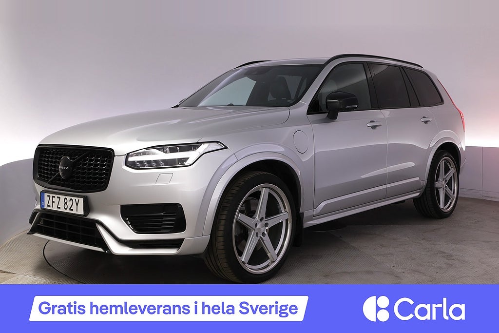 Volvo XC90 T8 AWD 7sits R-Design Pano B&W HUD Drag V-Hjul