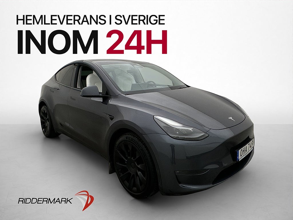 Tesla Model Y Long Range AWD Svensksåld MOMS Dragkrok