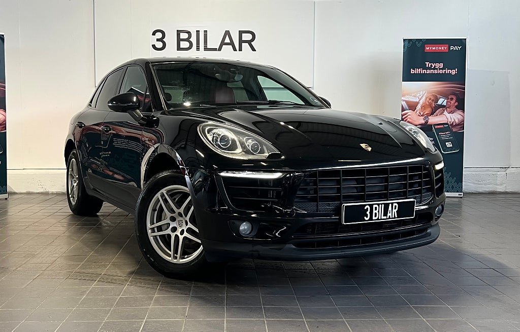 Porsche Macan S Diesel PDK Röd Skinn Backkamera 258Hk