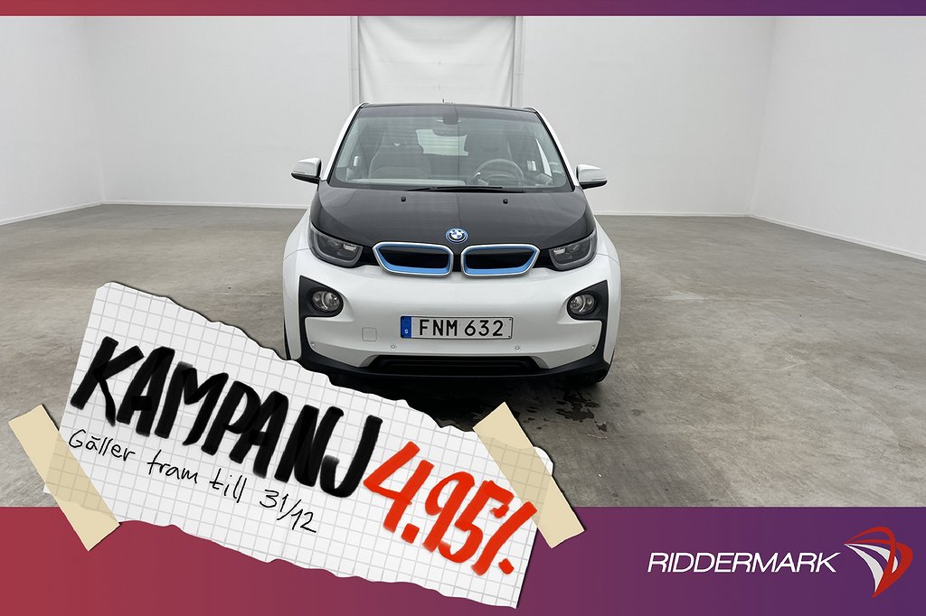 BMW i3 60 Ah REX 170hk Comfort Advanced Pano HiF 4,95% Ränta