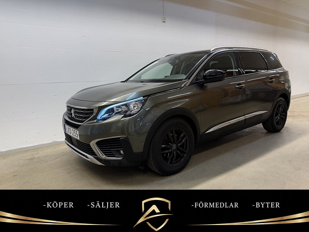 Peugeot 5008 1.6 BlueHDi 120 8v EAT 7-Sitsig/Dragkrok/Nyservad