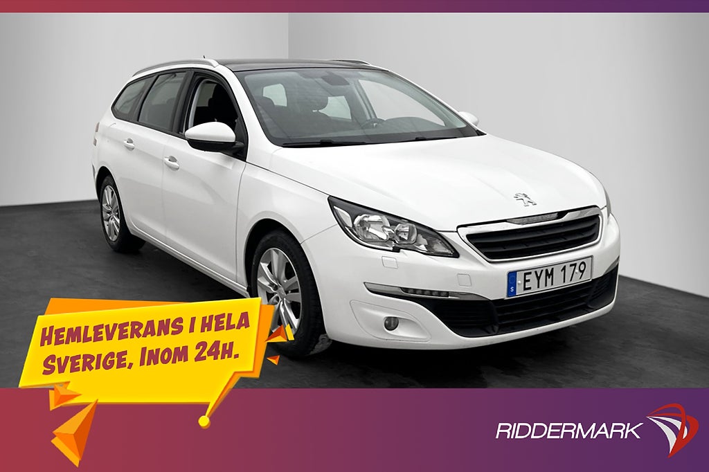 Peugeot 308 SW 131hk Pano Navi P-Sensorer Farthållare
