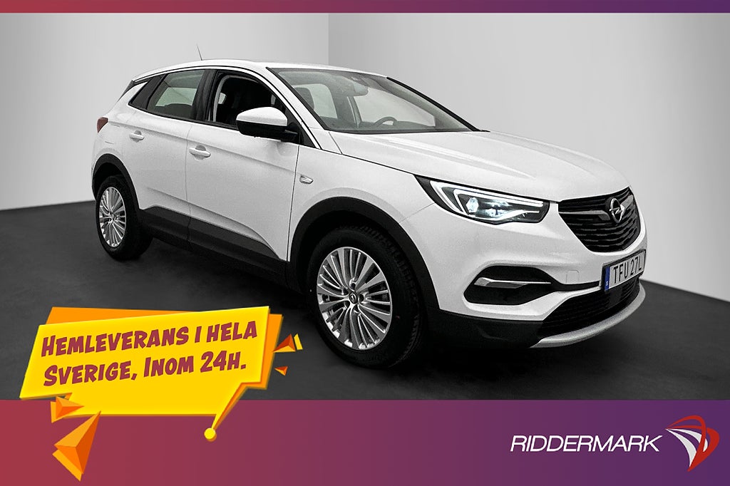 Opel Grandland X 1.2 Turbo 130hk Dynamic Dragkrok Rattvärme