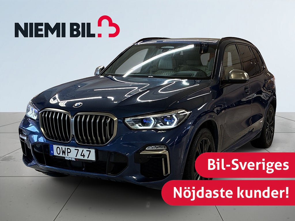 BMW X5 M50d M Sport Sky Lounge Drag Dvärmare 360° Massage S&V