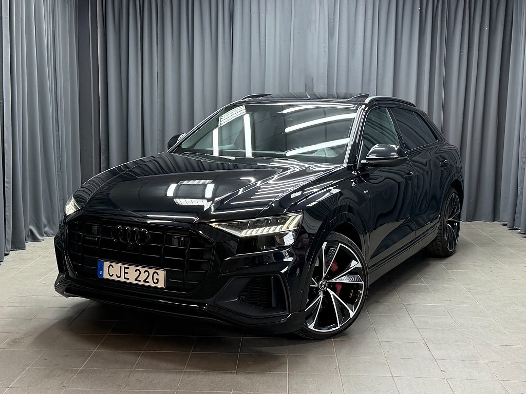 Audi Q8 50 TDI Q S Line Pano HuD B&O Värmare Drag SE SPEC