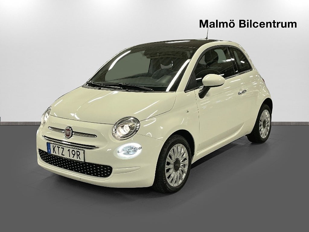 Fiat 500 1.2 8V 69 hk Lounge Glastak, Carplay