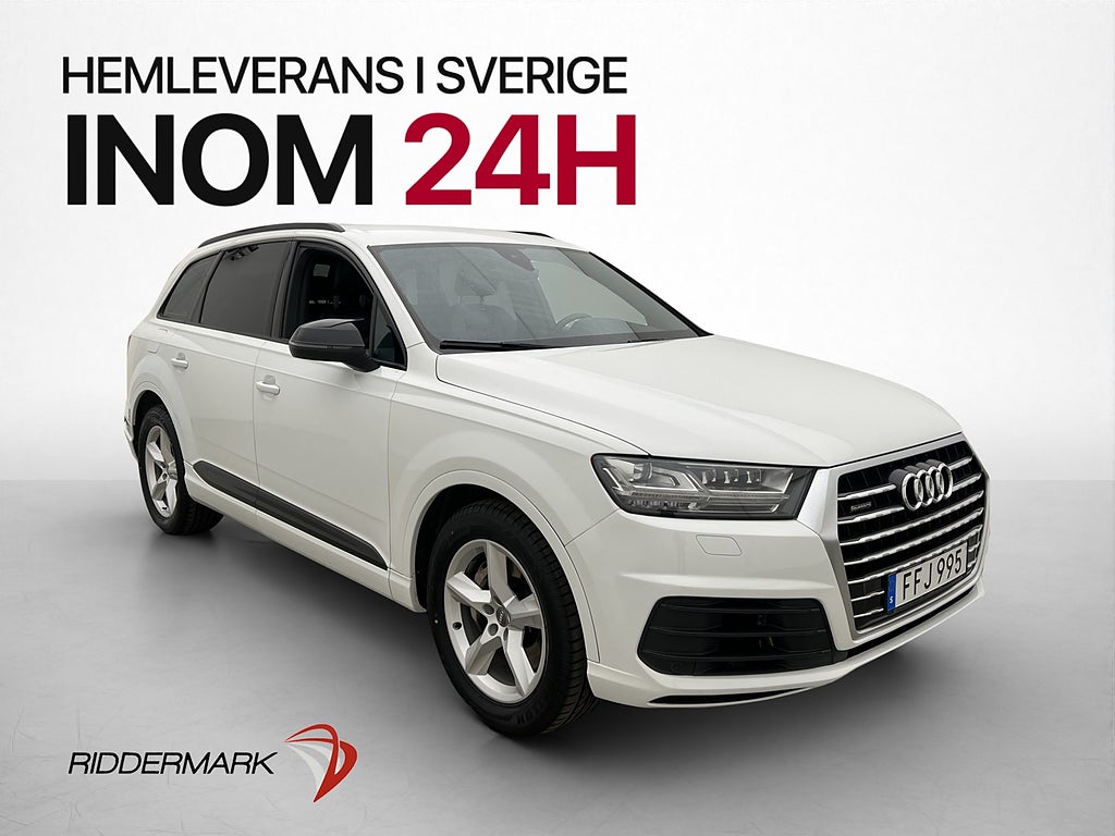Audi Q7 3.0 TDI V6 Q S-Line 7-Sits Cockpit D-Värmare Bose