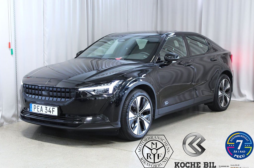 Polestar 2 Long Range Single Motor 78kWh 231HK, Dragkrok, S&V-hjul