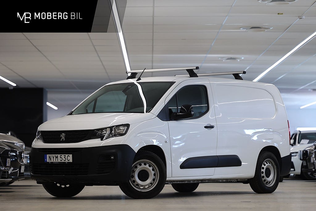 Peugeot Partner e-Partner 136hk L2 V-Inrett Drag Värmare Navi CarPlay MOMS