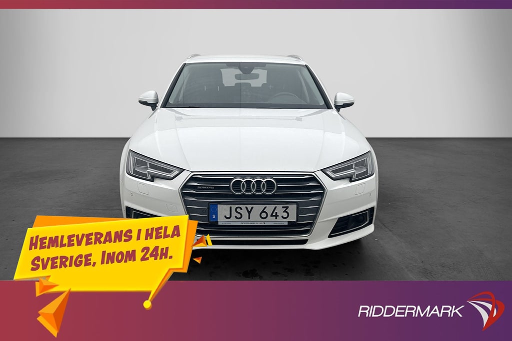 Audi A4 2.0 TDI 190hk Quattro S Tronic Adaptiv farthållare