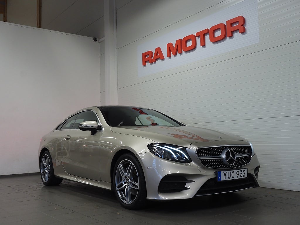 Mercedes-Benz E 200 4MATIC Coupé Aut AMG Burmester Pano Widescreen Navi 2018