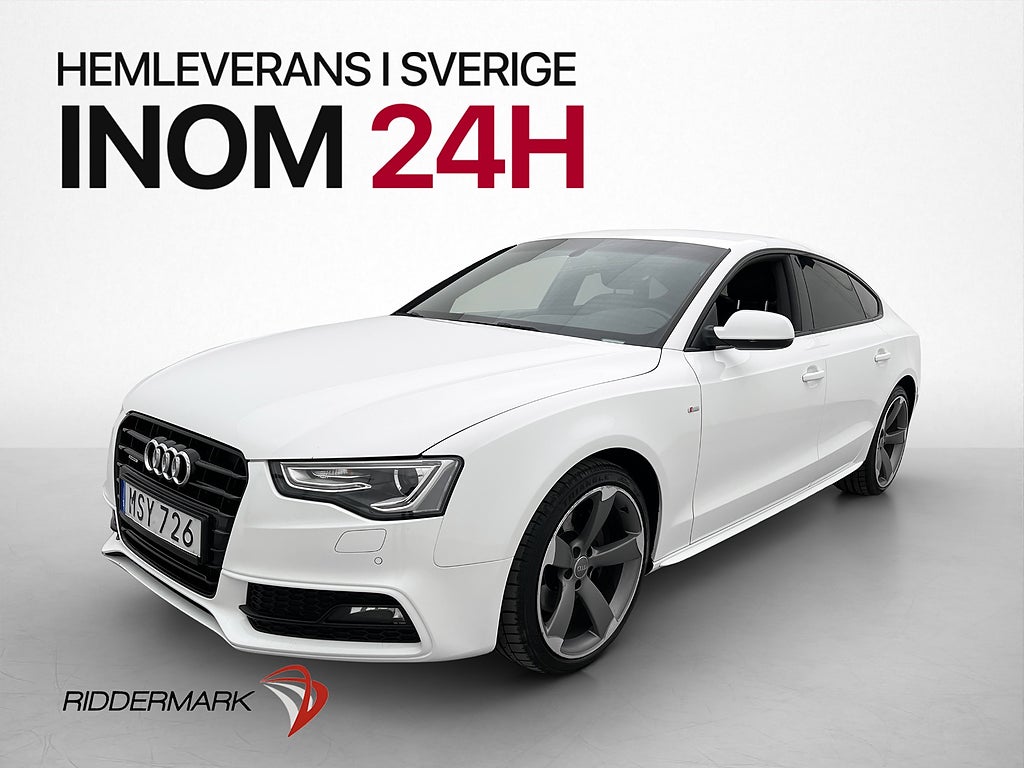 Audi A5 2.0 TFSI 225hk S Line Nav Sportstolar Drag