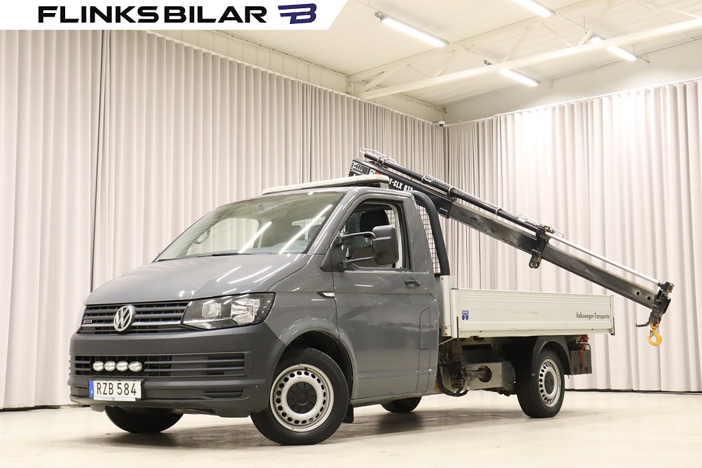 Volkswagen Transporter 4Motion 150HK Flak|Kranbil|HIAB|Moms